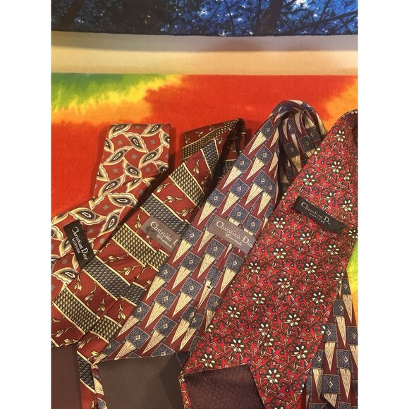 christian dior Ties Lot Of 4 - Picture 6 of 8
